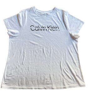 Calvin Klein White Short Sleeve TShirt, 1X